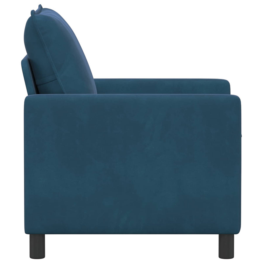 Bank Blauw 76 x 81 x 87,5 cm Fluweel