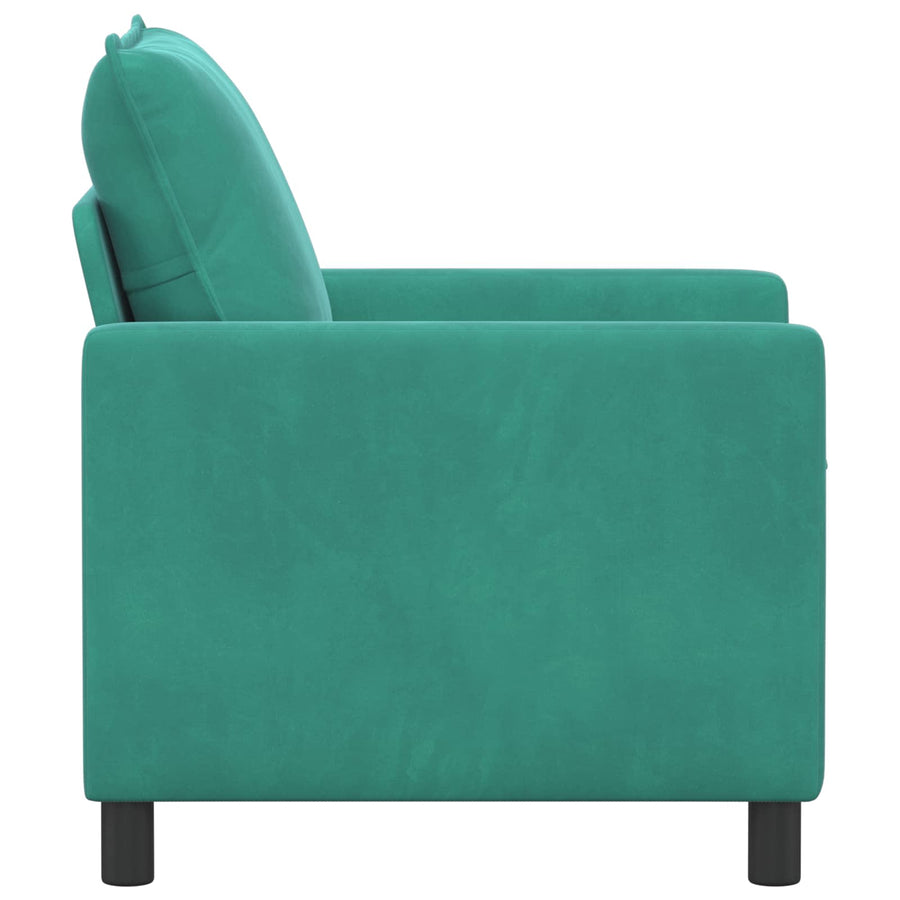 Bank Turquoise 76 x 81 x 87,5 cm Fluweel