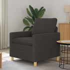 Sofa Dark Grey 76 x 81 x 87.5 cm Fabric