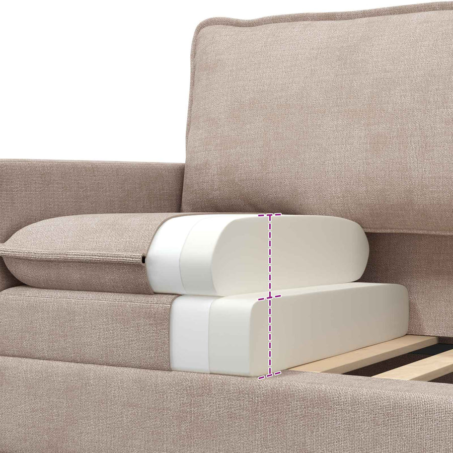 Bank Beige 76 x 81 x 87,5 cm Polyester