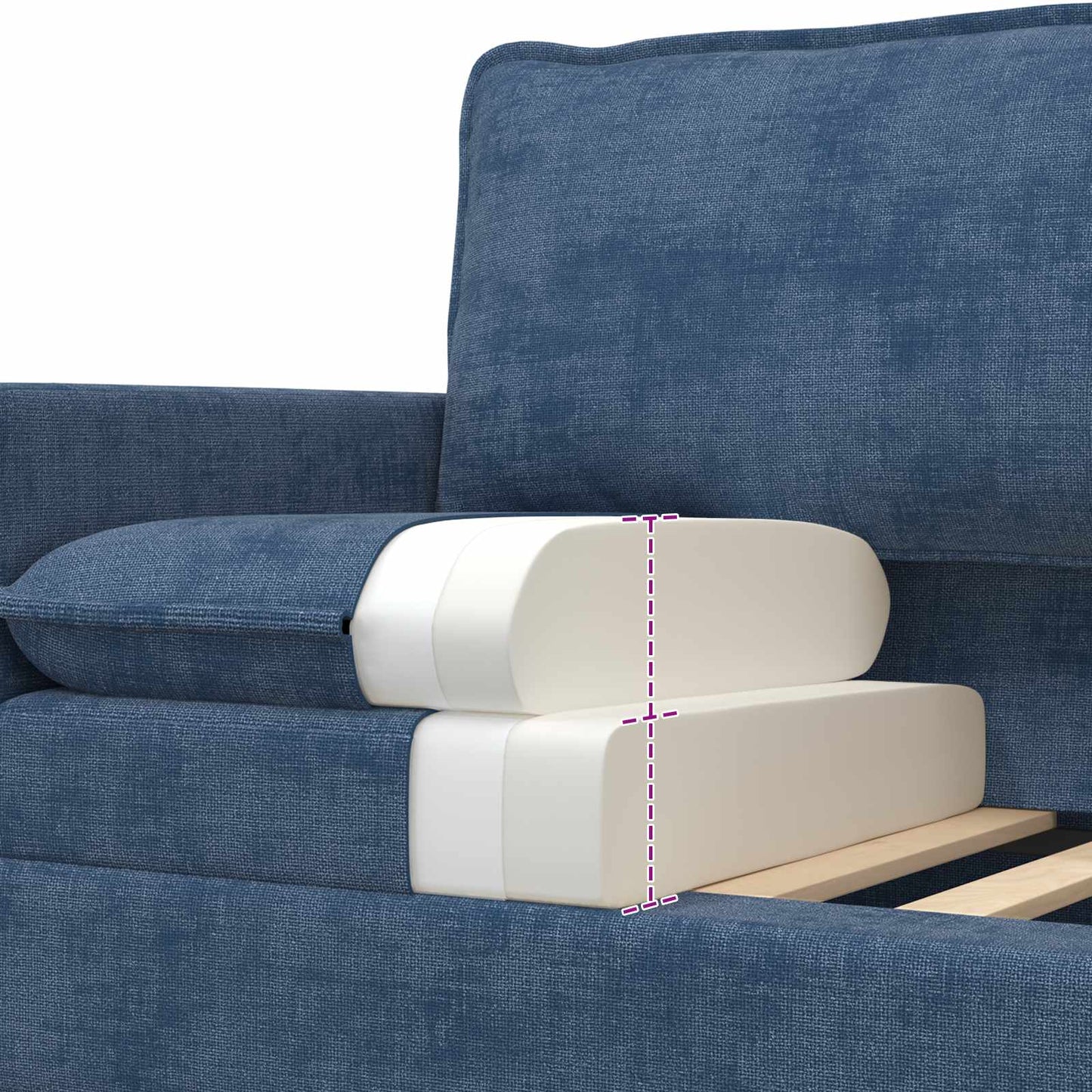 Bank Blauw 76 x 81 x 87,5 cm Polyester