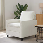 Bank crèmekleurig 76x81x87,5 cm polyester
