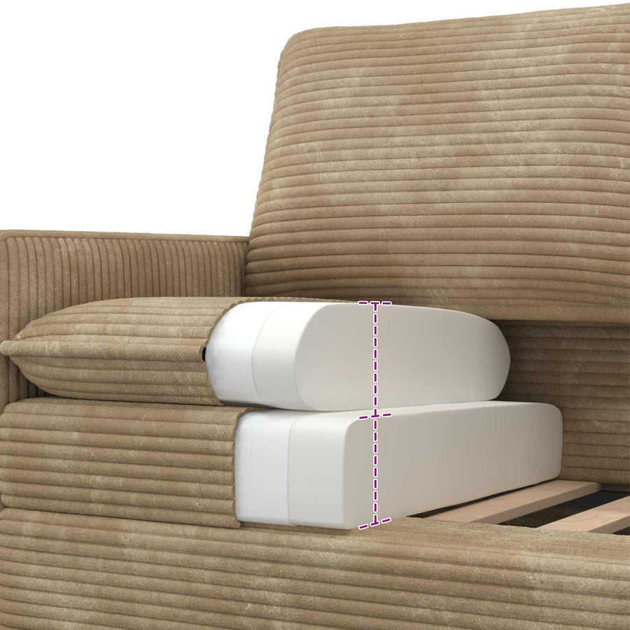 Bank Taupe 76 x 81 x 87,5 cm Polyester