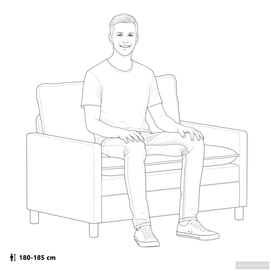 Bank Donkergrijs Stof
