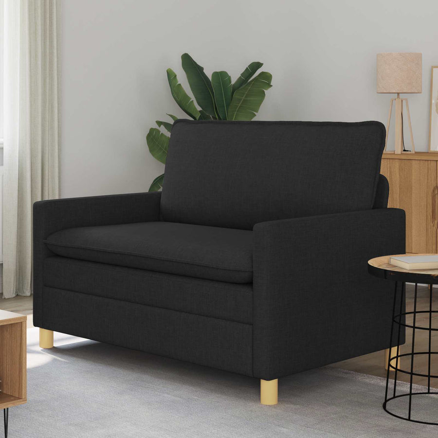 Bank Zwart 126 x 81 x 87,5 cm Stof