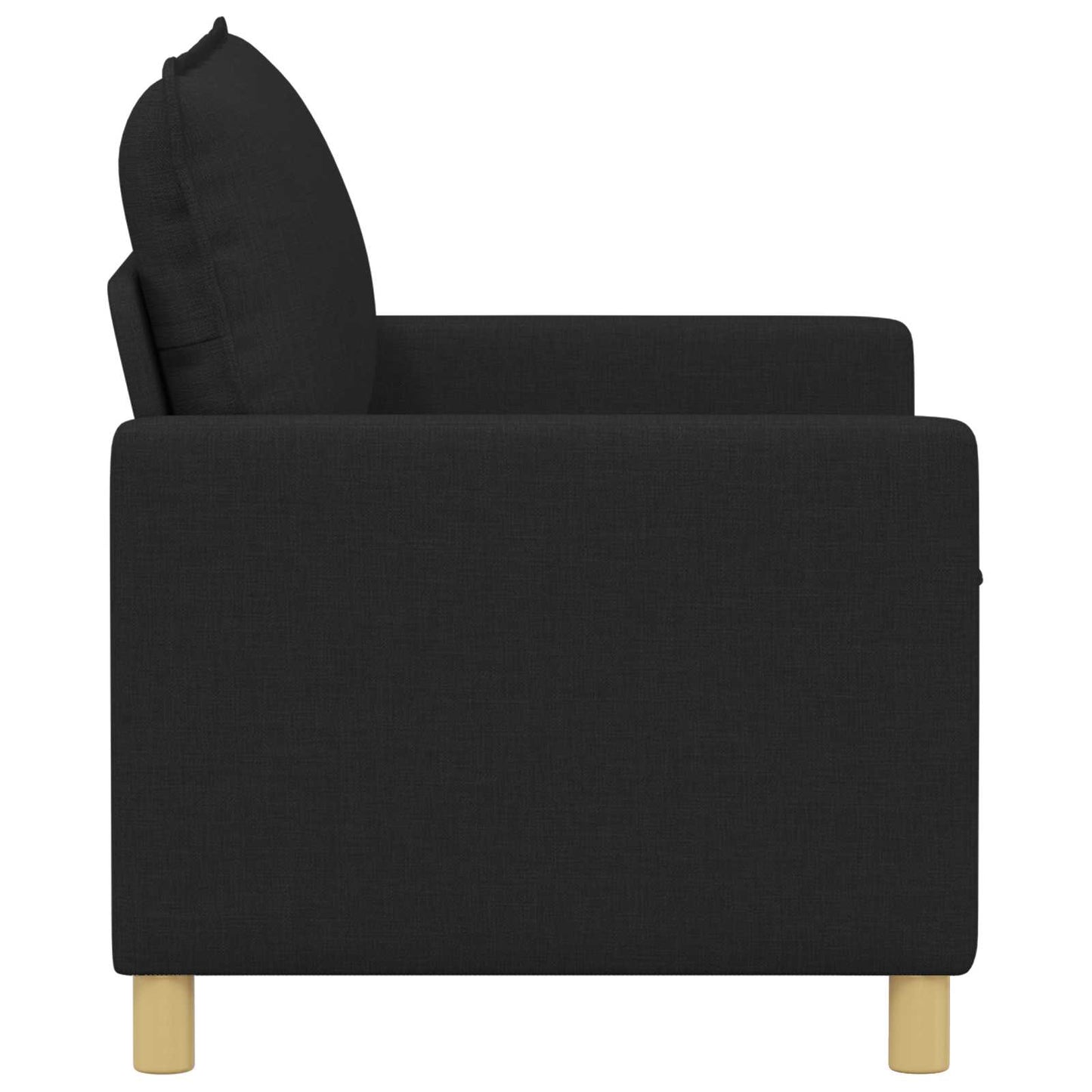 Bank Zwart 126 x 81 x 87,5 cm Stof