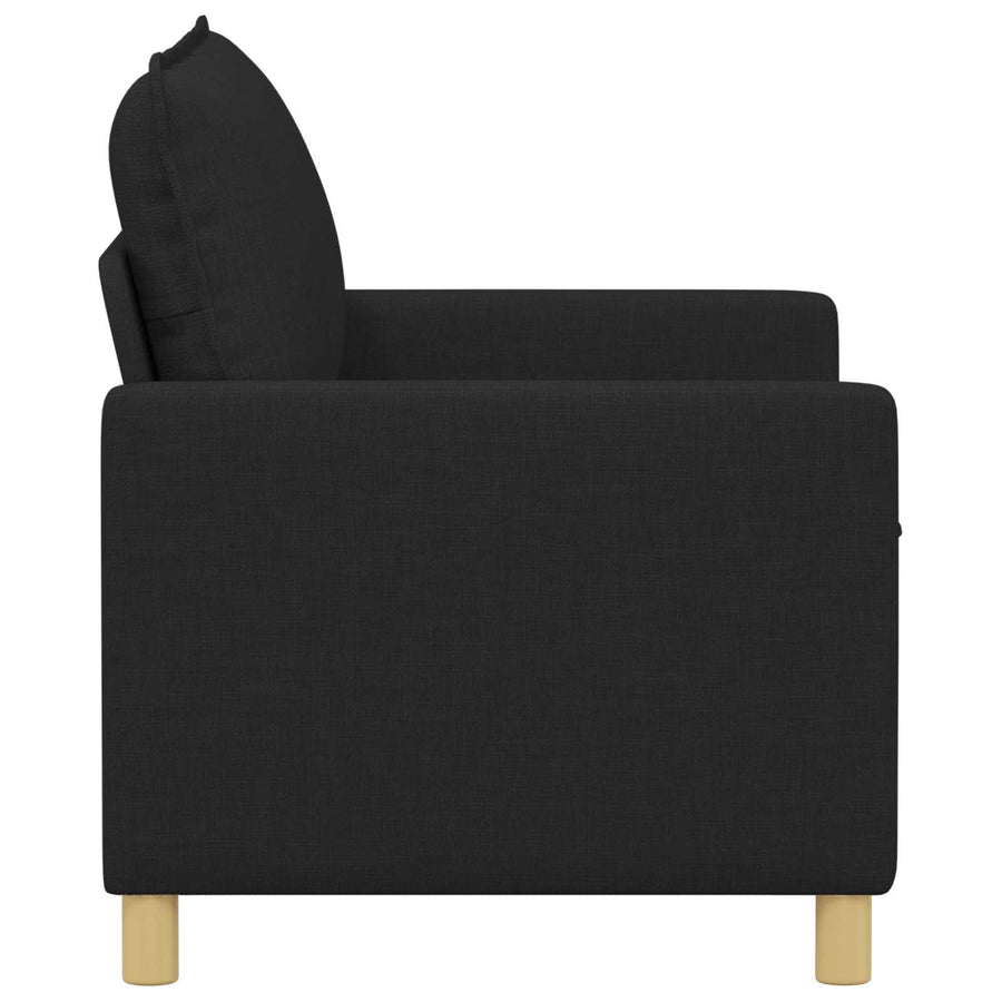 Bank Zwart 126 x 81 x 87,5 cm Stof