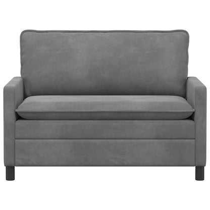 Bank Donkergrijs 126 x 81 x 87,5 cm Fluweel