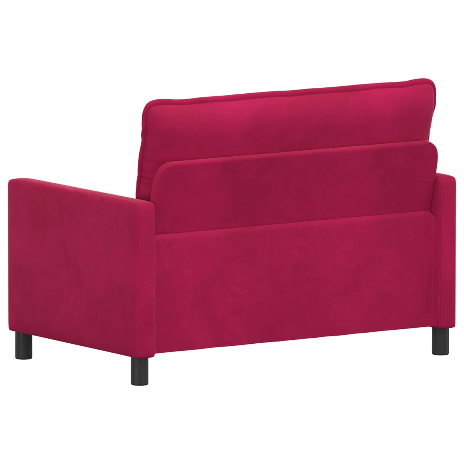 Bank Wijnrood 126 x 81 x 87,5 cm Fluweel