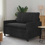 Bank 126x81x87,5 cm zwart fluweel