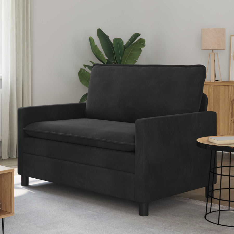 Bank Zwart 126 x 81 x 87,5 cm Fluweel