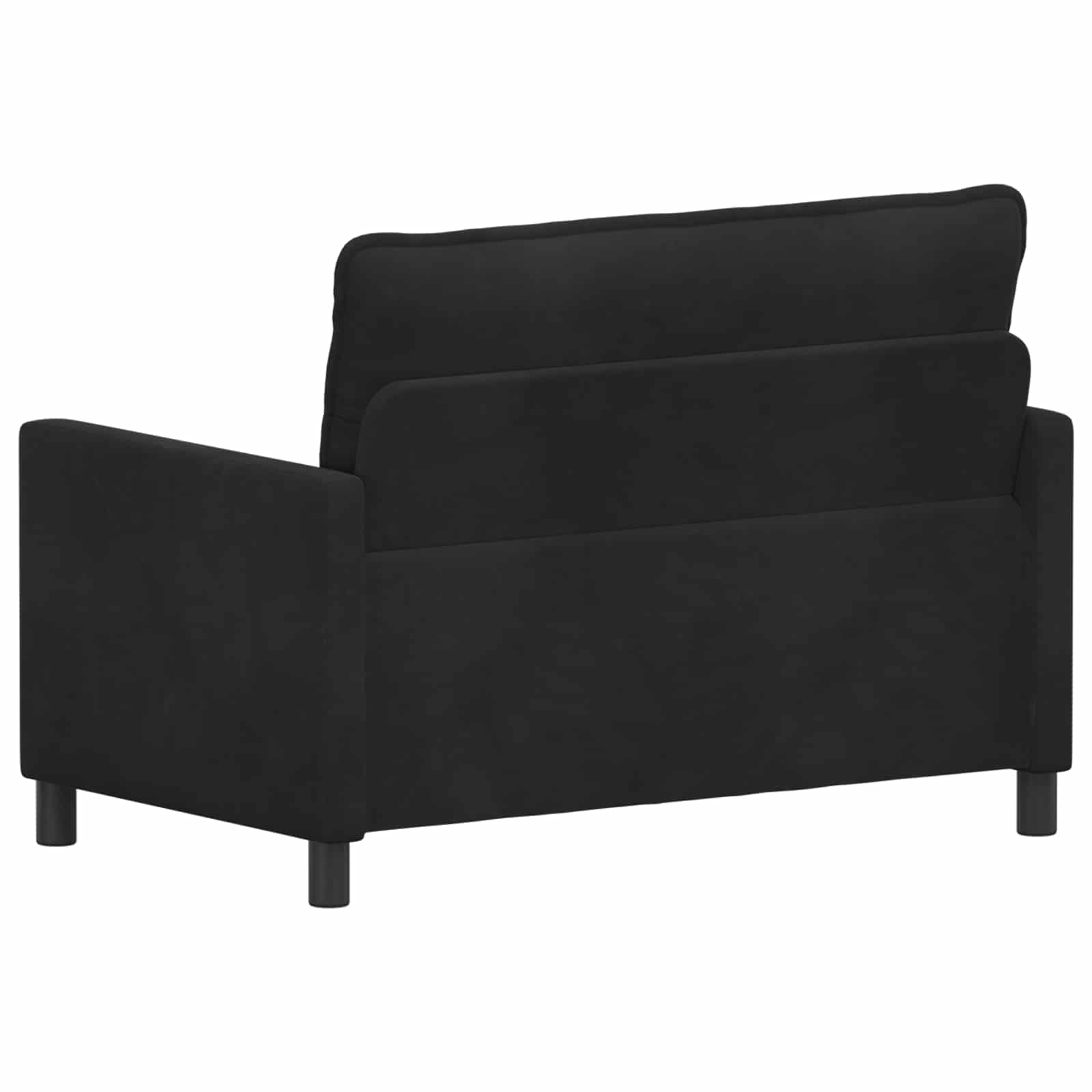 Bank Zwart 126 x 81 x 87,5 cm Fluweel