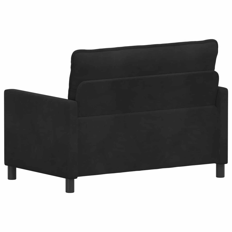 Bank Zwart 126 x 81 x 87,5 cm Fluweel