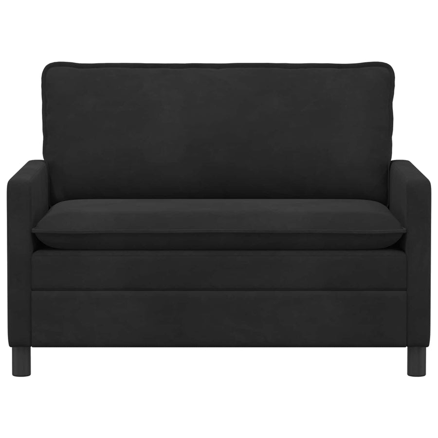 Bank Zwart 126 x 81 x 87,5 cm Fluweel