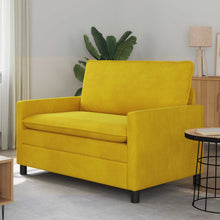 Bank Geel 126 x 81 x 87,5 cm Fluweel