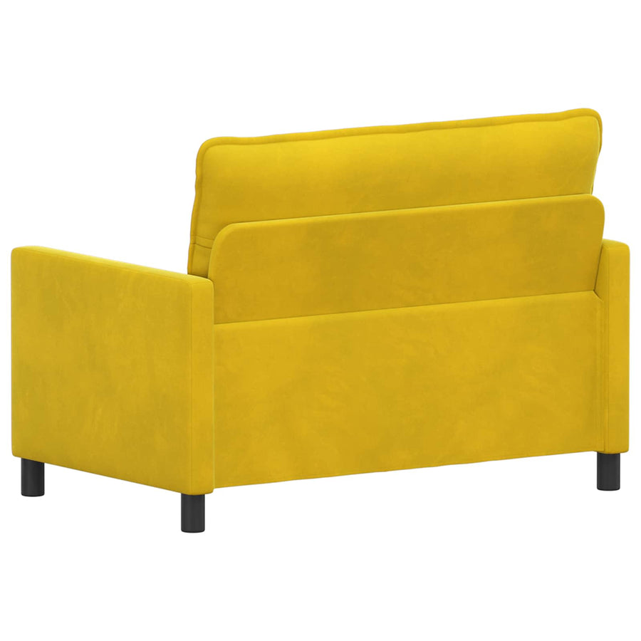 Bank Geel 126 x 81 x 87,5 cm Fluweel