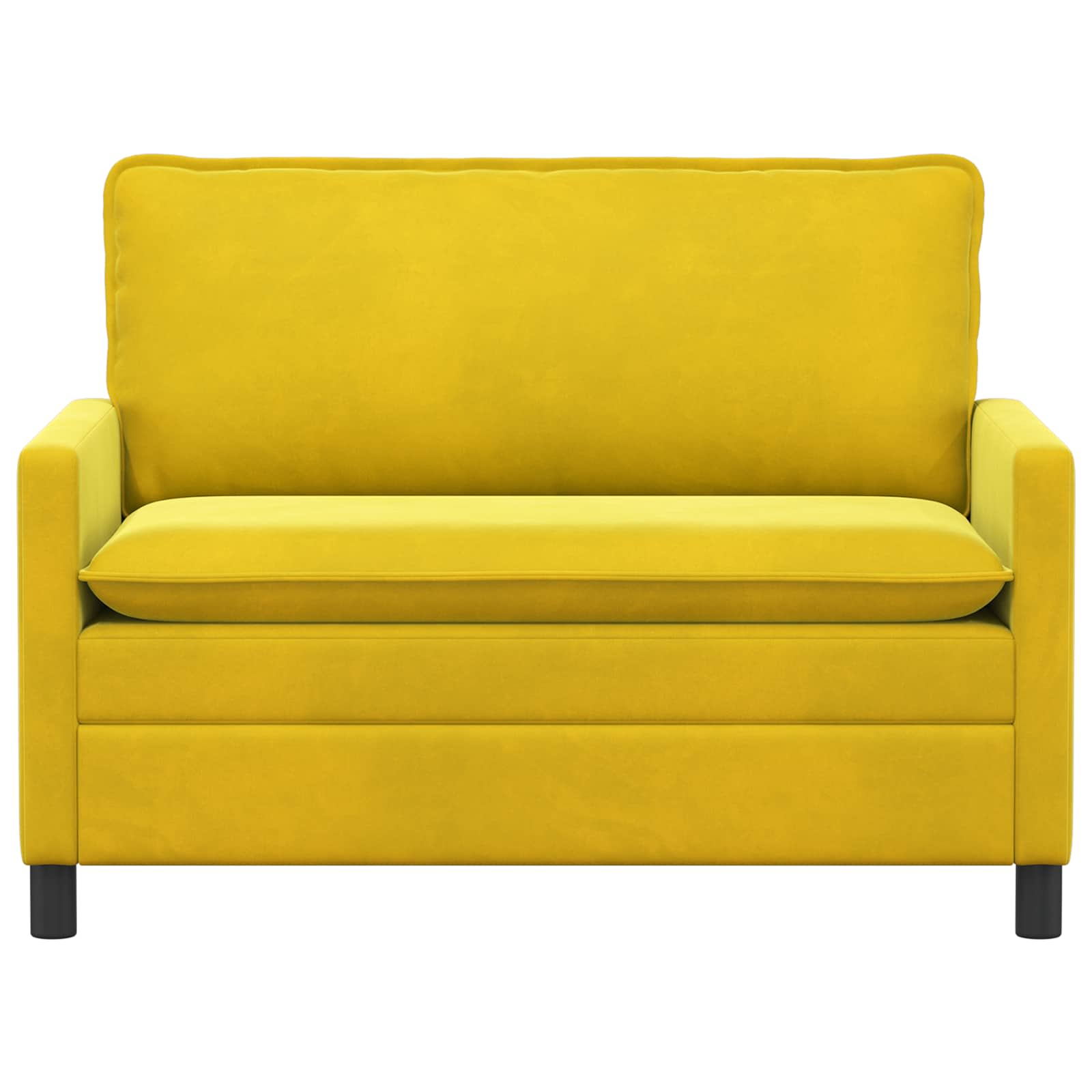 Bank Geel 126 x 81 x 87,5 cm Fluweel