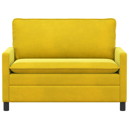 Bank Geel 126 x 81 x 87,5 cm Fluweel