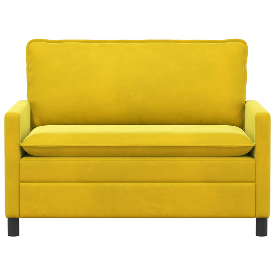 Bank Geel 126 x 81 x 87,5 cm Fluweel