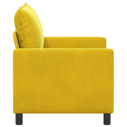 Bank Geel 126 x 81 x 87,5 cm Fluweel
