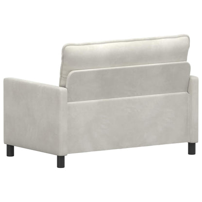 Bank Crèmekleurig 126 x 81 x 87,5 cm Fluweel