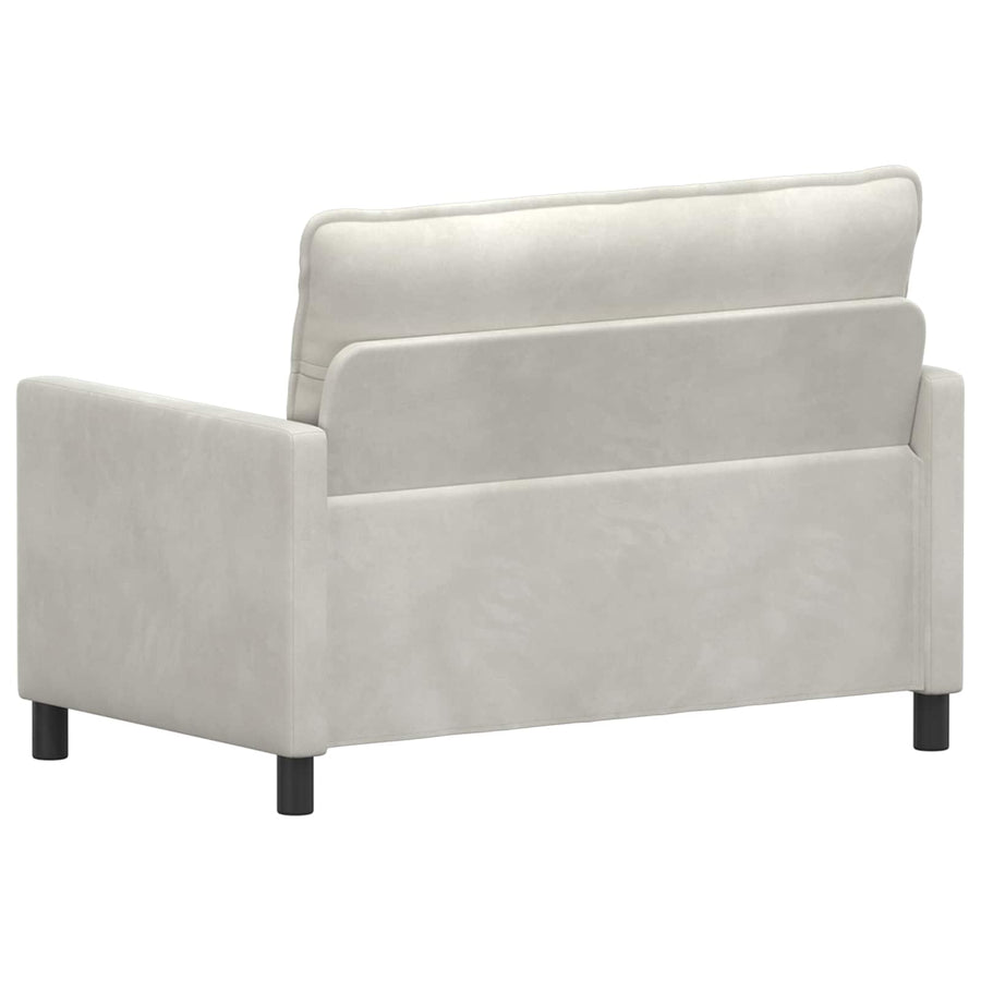 Bank Crèmekleurig 126 x 81 x 87,5 cm Fluweel