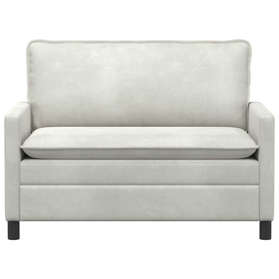 Bank Crèmekleurig 126 x 81 x 87,5 cm Fluweel