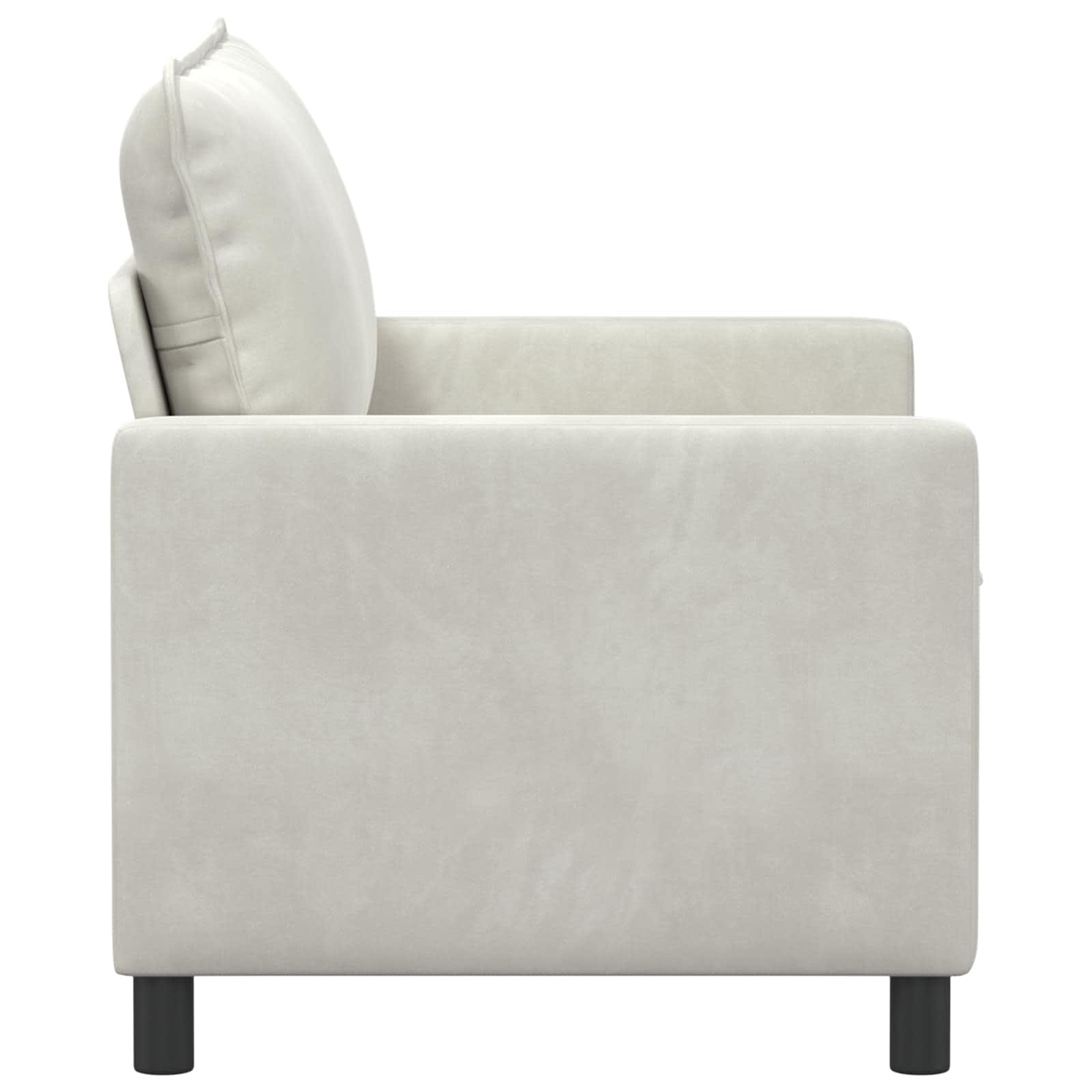 Bank Crèmekleurig 126 x 81 x 87,5 cm Fluweel