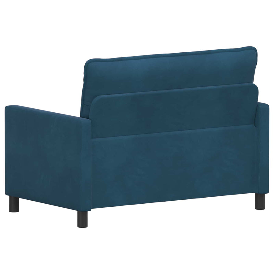 Bank Blauw 126 x 81 x 87,5 cm Fluweel
