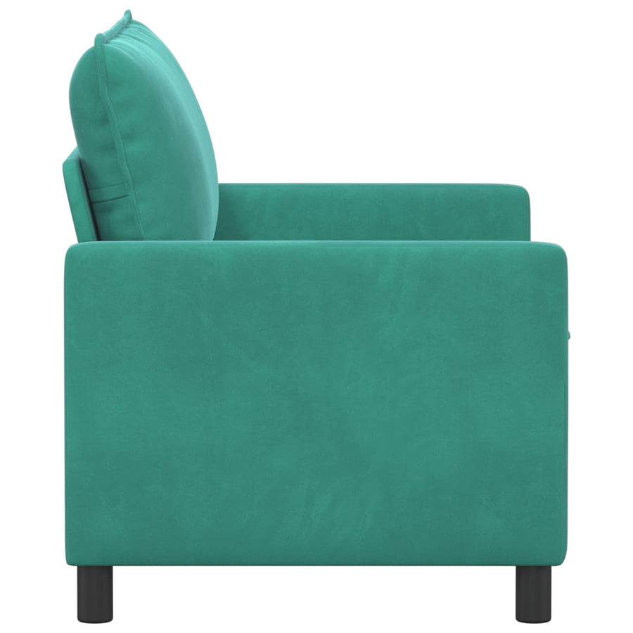 Bank Turquoise 126 x 81 x 87,5 cm Fluweel