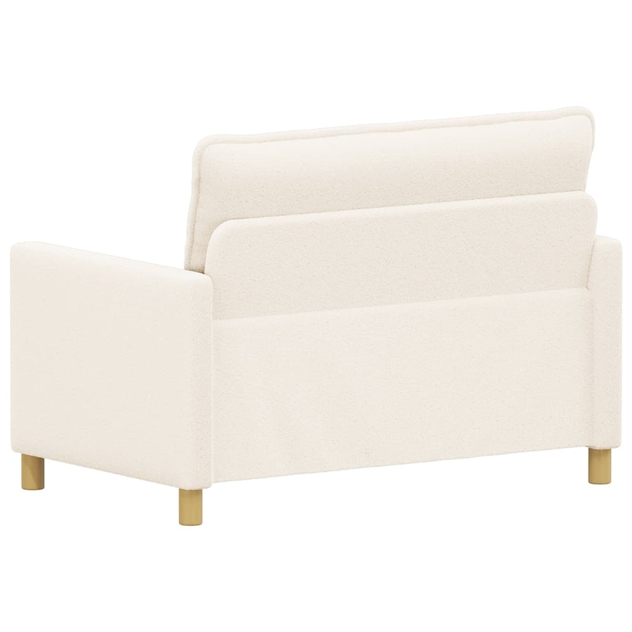 Bank Crèmekleurig 126 x 81 x 87,5 cm Stof