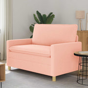 Bank roze 126x81x87,5 cm stof