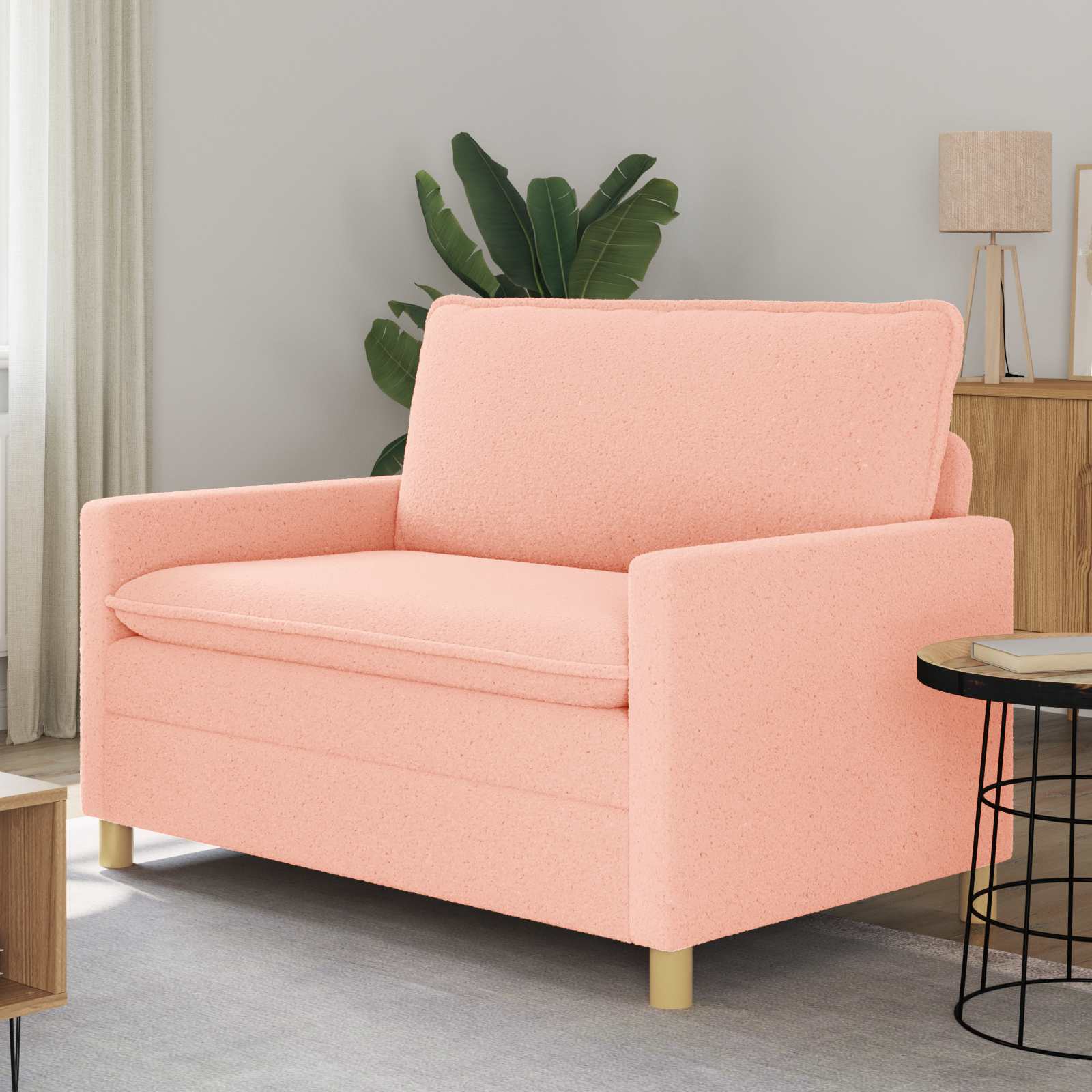 Bank Roze 126 x 81 x 87,5 cm Stof