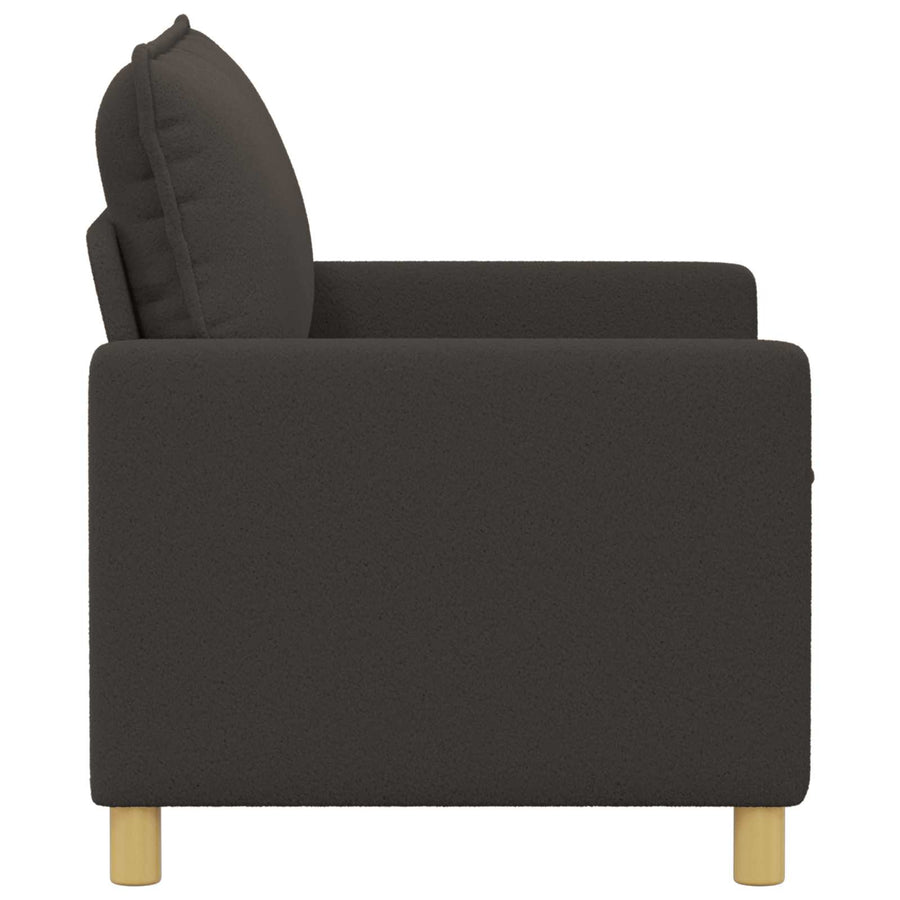 Bank Donkergrijs 126 x 81 x 87,5 cm Stof