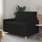 Bank zwart 126x81x87,5 cm stof