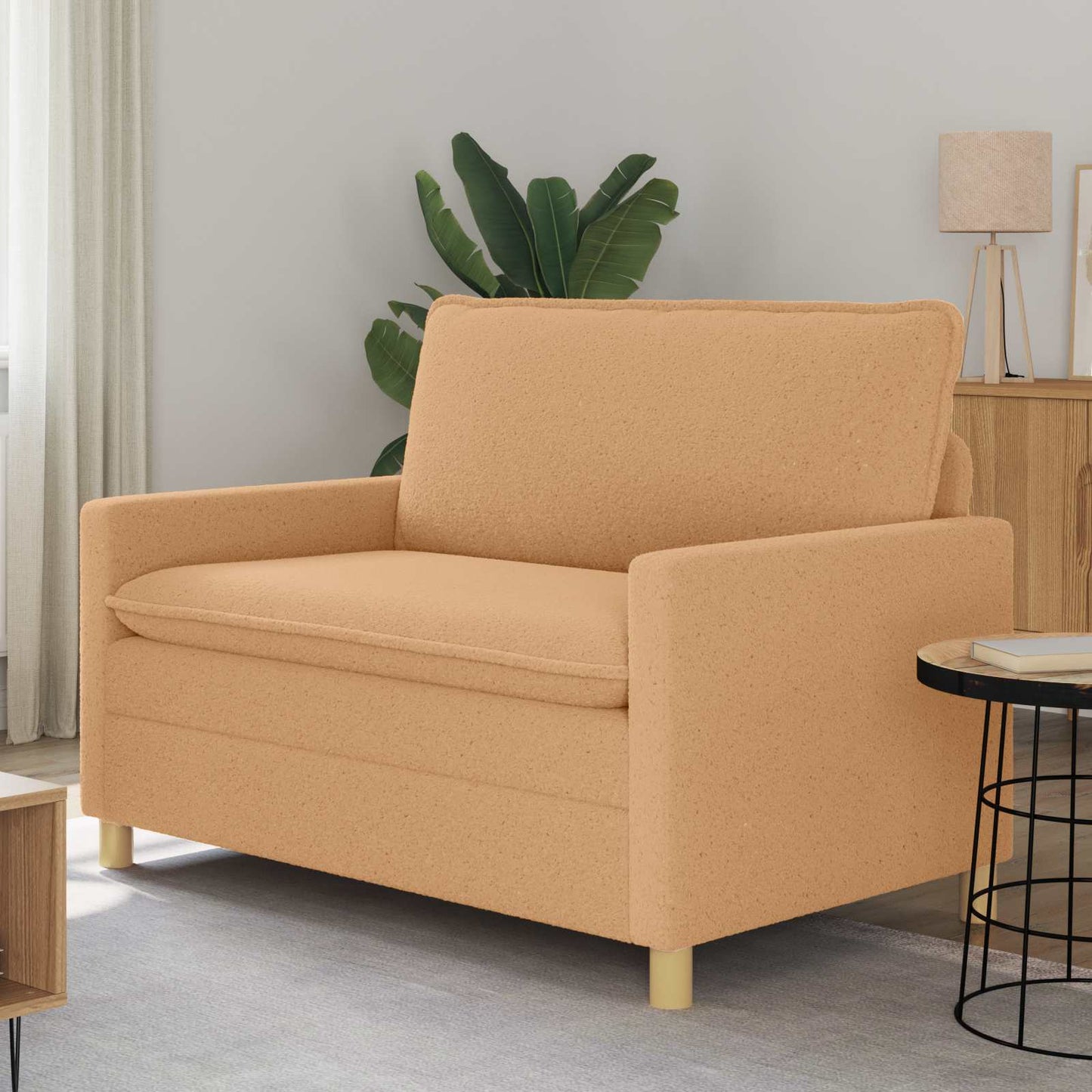 Bank Beige 126 x 81 x 87,5 cm Stof