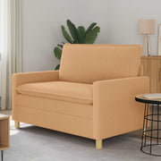 Bank beige 126x81x87,5 cm stof