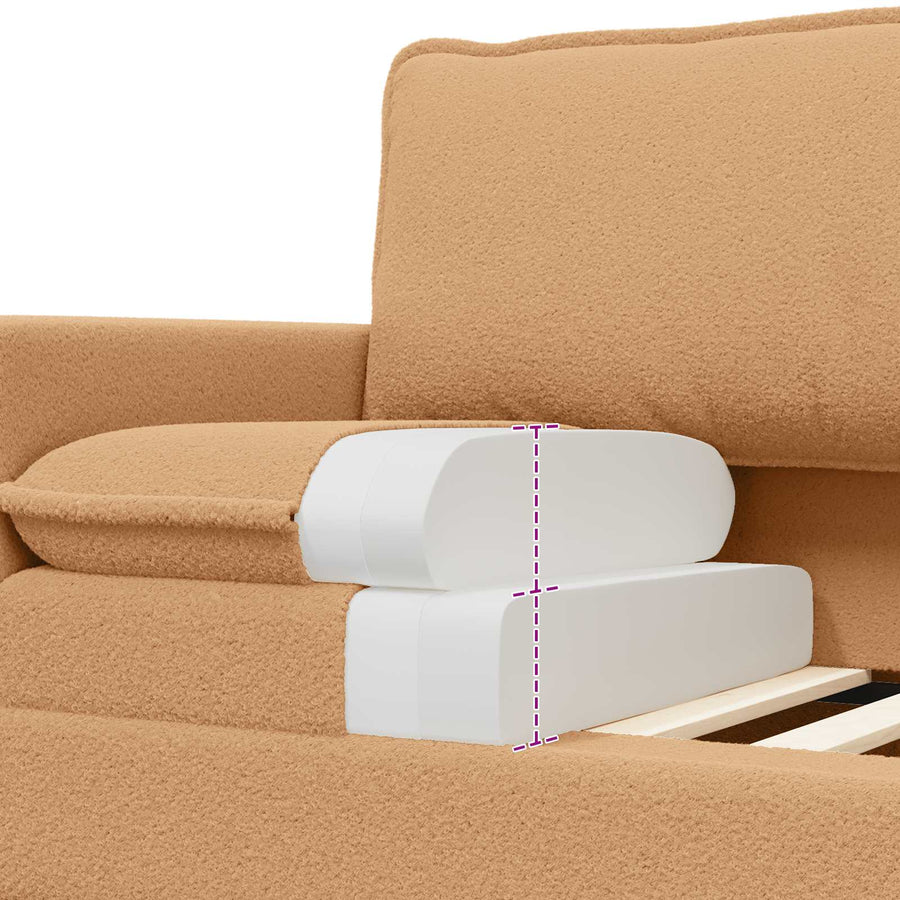 Bank Beige 126 x 81 x 87,5 cm Stof
