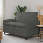 Sofa Dark Grey 126 x 81 x 87.5 cm Fabric