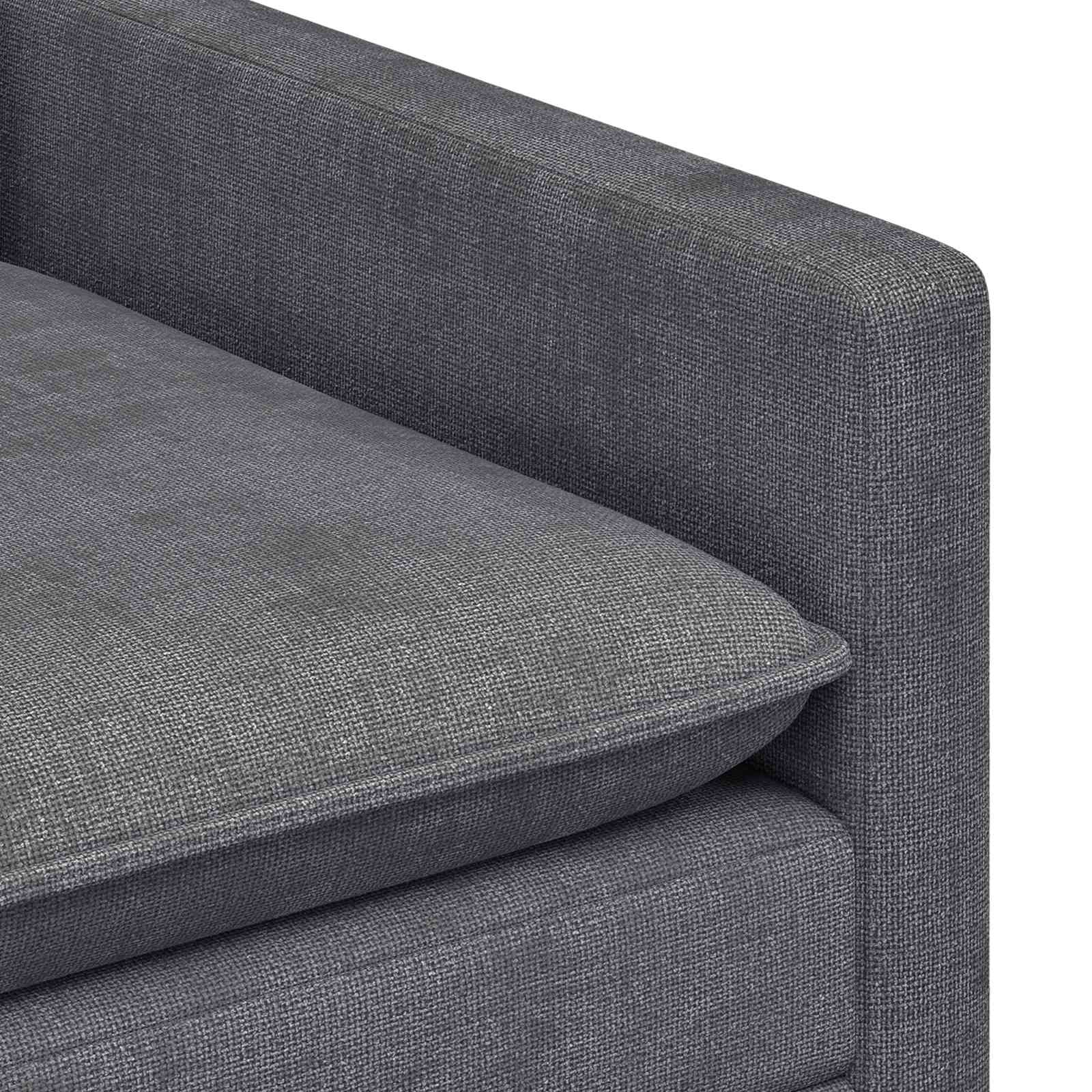 Bank Donkergrijs 126 x 81 x 87,5 cm Polyester