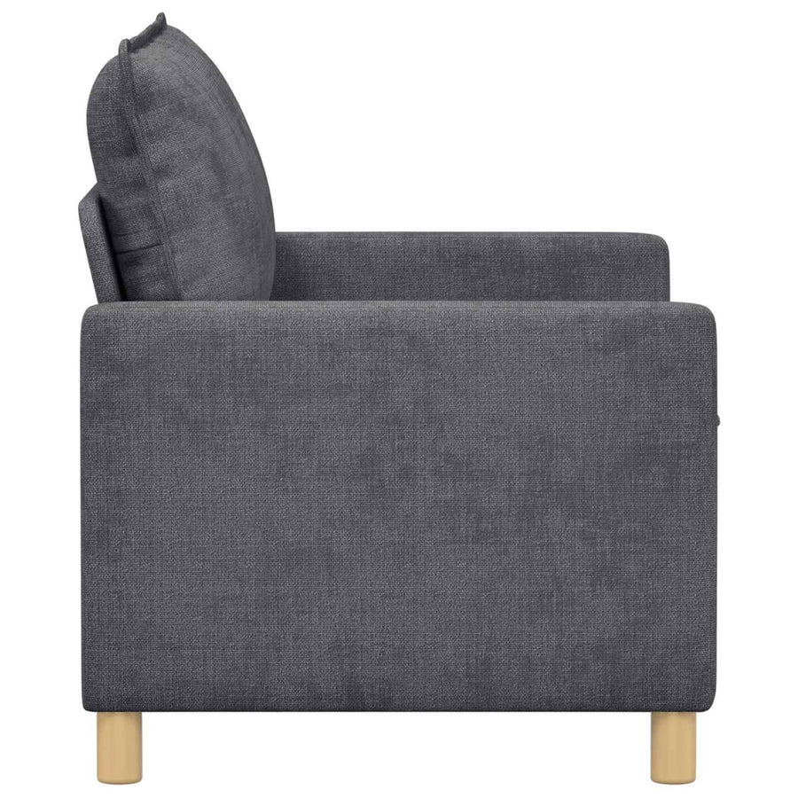 Bank Donkergrijs 126 x 81 x 87,5 cm Polyester