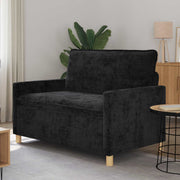 Bank zwart 126x81x87,5 cm polyester