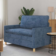 Bank blauw 126x81x87,5 cm polyester