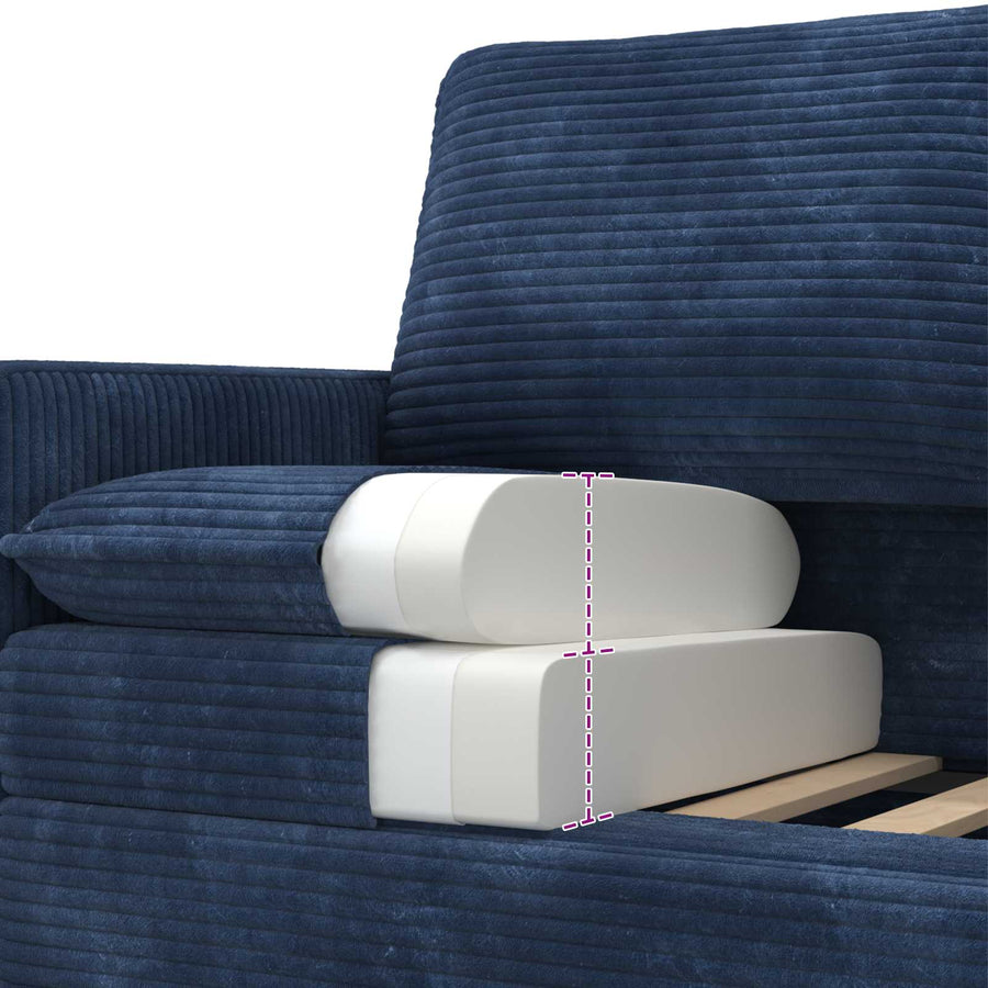 Bank Marineblauw 126 x 81 x 87,5 cm Polyester
