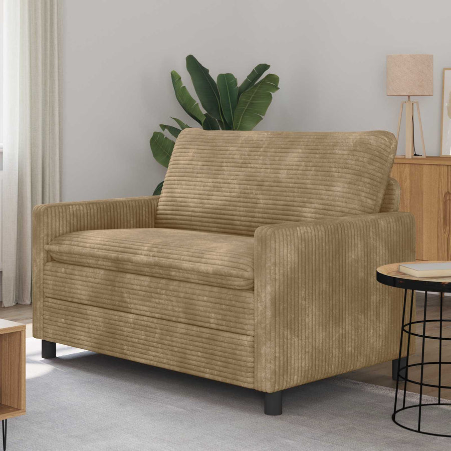Bank Taupe 126 x 81 x 87,5 cm Polyester