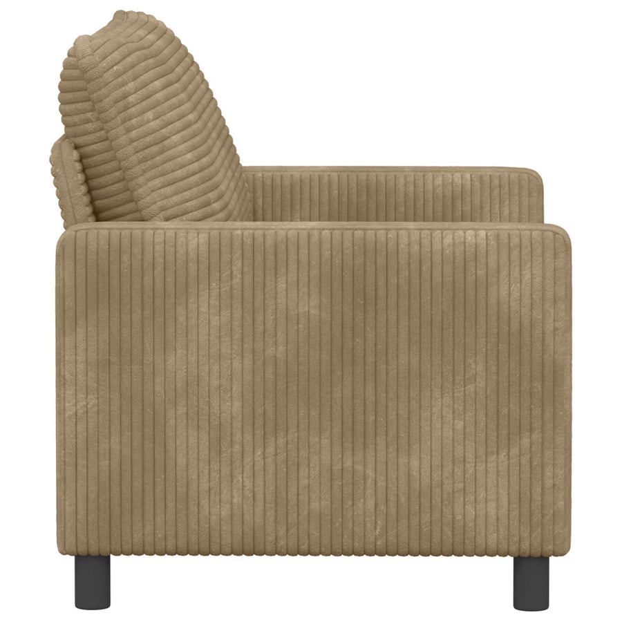 Bank Taupe 126 x 81 x 87,5 cm Polyester