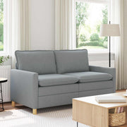 Bank lichtgrijs stof 156x81x87.5 cm