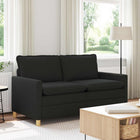 Bank stof zwart 156x81x87,5 cm