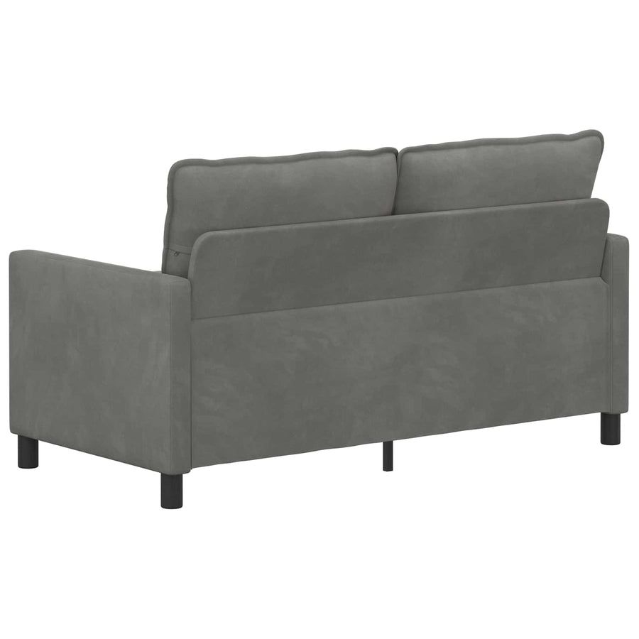 Bank Donkergrijs 156 x 81 x 87,5 cm Fluweel
