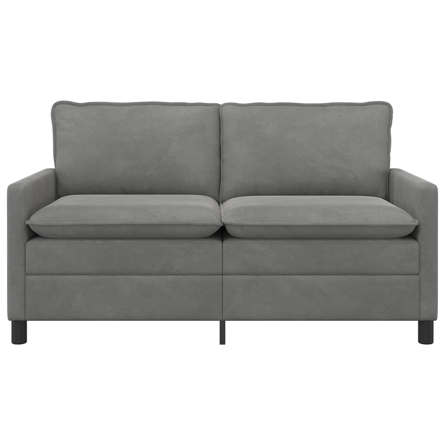 Bank Donkergrijs 156 x 81 x 87,5 cm Fluweel